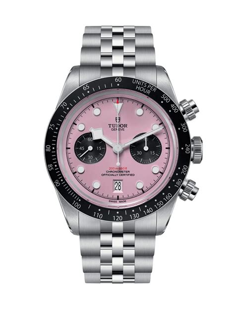 tudor pink chrono for sale|tudor watches pink dial.